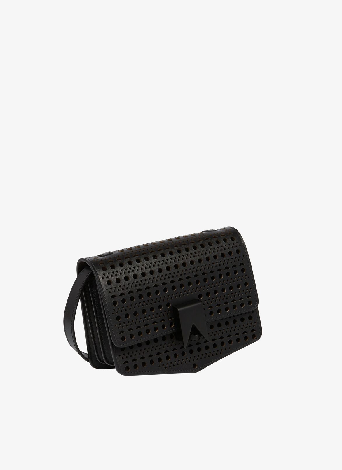 LE PAPA SMALL BAG IN BOX CALFSKIN ALAÏA BLACK LE PAPA SMALL BAG IN BOX CALFSKIN